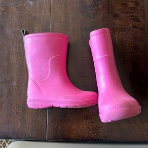 Girls totes brand rain boots Sz 7-8